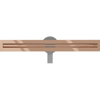 Mexen Flat 360° Slim odpływ liniowy obrotowy 50 cm, różowe złoto - 1641050