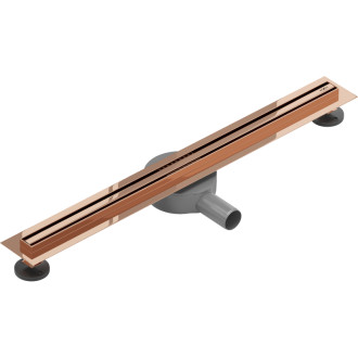 Mexen Flat 360° Slim odpływ liniowy obrotowy 50 cm, różowe złoto - 1641050