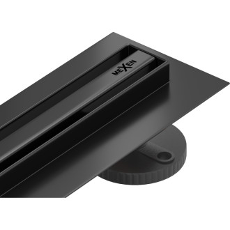 Mexen Flat 360° Slim lineární otočný odtok 50 cm, černý - 1741050