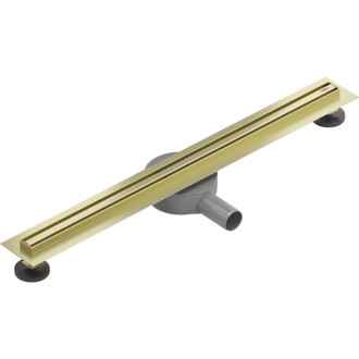 Mexen Flat 360° Slim odpływ liniowy obrotowy 70 cm, złoty szczotkowany - 1A41070