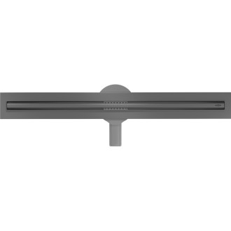 Mexen Flat 360° Slim odpływ liniowy obrotowy 70 cm, gun gray szczotkowany - 1E41070