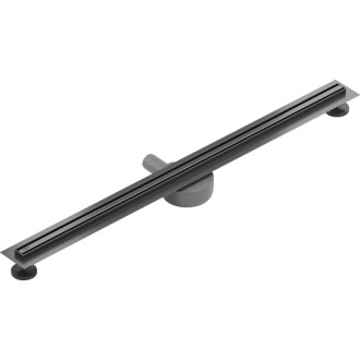 Mexen Flat 360° Slim lineární otočný odtok 100 cm, kartáčovaná barva pistole gray - 1E41100