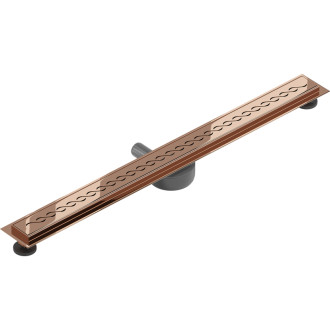 Mexen Flat 360° M18 odpływ liniowy obrotowy 80 cm, różowe złoto - 1623080-40