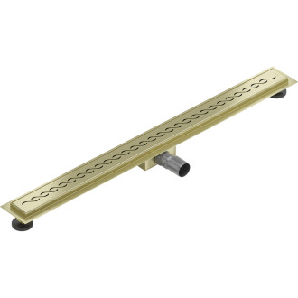 Mexen Flat M18 odpływ liniowy 80 cm, złoty szczotkowany - 1A23080-15