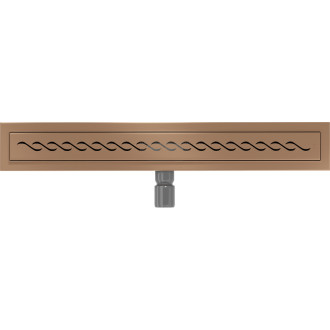 Mexen Flat M18 odpływ liniowy 50 cm, miedź szczotkowana - 1C23050-15