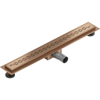 Mexen Flat M18 odpływ liniowy 60 cm, miedź szczotkowana - 1C23060-15