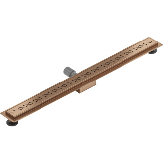 Mexen Flat M18 odpływ liniowy 100 cm, miedź szczotkowana - 1C23100-15