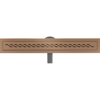 Mexen Flat 360° M18 odpływ liniowy obrotowy 70 cm, miedź szczotkowana - 1C23070-40