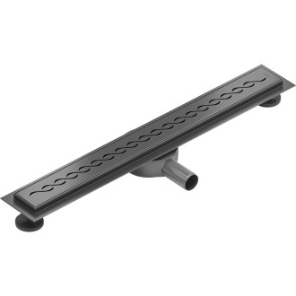 Mexen Flat 360° otočný lineární odtok M18 50 cm, kartáčovaná barva pistole gray - 1E23050-40