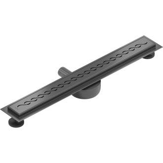 Mexen Flat 360° otočný lineární odtok M18 60 cm, kartáčovaná barva pistole gray - 1E23060-40