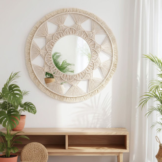 Nástěnné zrcadlo Boho 65CM 322050