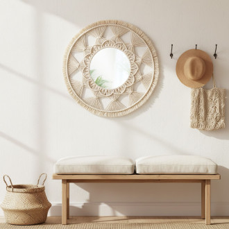 Nástěnné zrcadlo Boho 65CM 322050