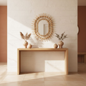 Nástěnné zrcadlo Boho 57CM QDJ5749