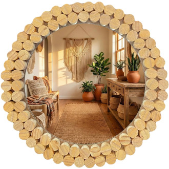 Nástěnné zrcadlo Boho 36CM KLNA-MR01