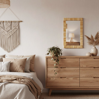 Nástěnné zrcadlo Boho 55CM KLNA-MR01