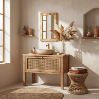 Nástěnné zrcadlo Boho 55CM KLNA-MR01