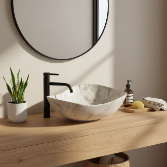 REA Dora Stone umyvadlo na desku REA-U5066