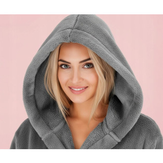 Dámský župan Nancy + ponožky šedá S/M