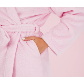 Dámský župan Nancy - růžový + ponožky L/XL