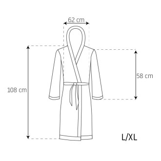 Dámský župan Nancy - růžový + ponožky L/XL