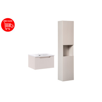 Zestaw meblowy 50cm z umywalką meblową Sky i szafką wysoką