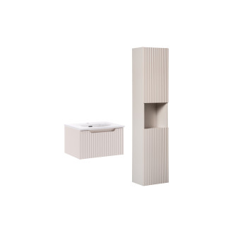 Zestaw meblowy 50cm z umywalką meblową Sky i szafką wysoką