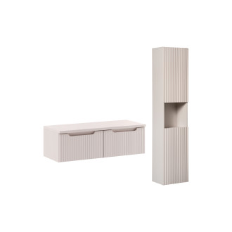 Zestaw meblowy 100cm z blatem i szafką wysoką