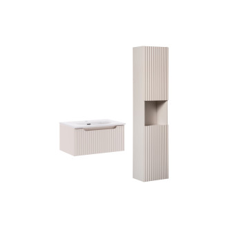 Zestaw meblowy 60cm z umywalką meblową SKY i szafką wysoką