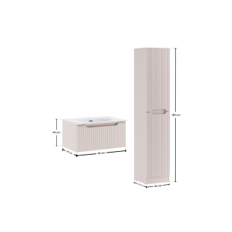 Comad SET-NOC 60CM 1S SKY 3 HCLB Koupelnová sestava 60 cm