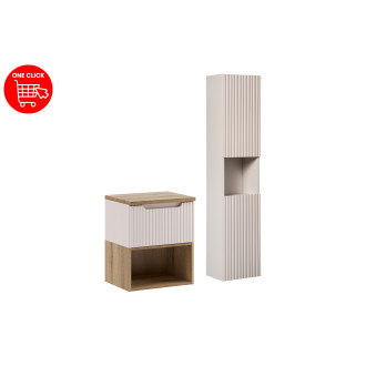 Zestaw meblowy 50cm z blatem i szafką wysoką