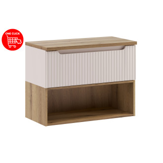 Comad SET-NOC B OAK 80CM 1S LR Koupelnová sestava 80 cm s deskou
