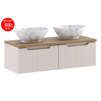 Zestaw meblowy 100cm z blatem i umywalką nablatową Pati