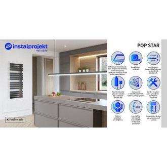 Koupelnový radiátor POP STAR bílá barva