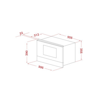 TEKA Vestavná mikrovlnná trouba 39 cm z edice Van Gogh ML 82 VG
