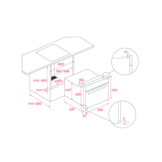 TEKA Multifunkční kompaktní trouba z edice Van Gogh HLC 84 C VG
