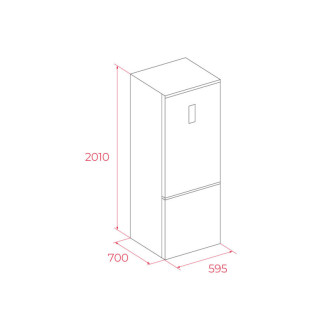 TEKA Volně stojící chladnička s mrazničkou RBF 88680 DSS