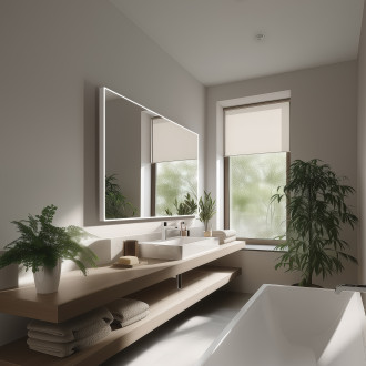 Bílé LED zrcadlo 1200x700 se dvěma dotykovými senzory