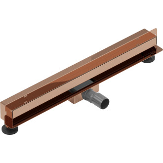 Mexen Flat Wall odpływ liniowy ścienny 2w1 50 cm, różowe złoto - 1630050