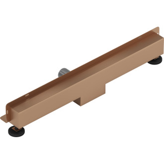 Mexen Flat Wall odpływ liniowy ścienny 2w1 60 cm, miedź szczotkowana - 1C30060