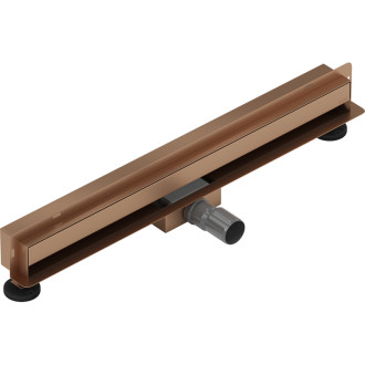 Mexen Flat Wall odpływ liniowy ścienny 2w1 60 cm, miedź szczotkowana - 1C30060