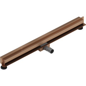 Mexen Flat Wall odpływ liniowy ścienny 2w1 90 cm, miedź szczotkowana - 1C30090