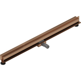 Mexen Flat Wall odpływ liniowy ścienny 2w1 120 cm, miedź szczotkowana - 1C30120