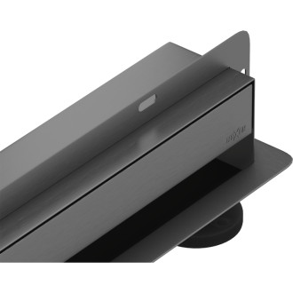 Mexen Flat Wall lineární stěnový odtok 2 v 1 50 cm, kartáčovaná pistolově šedá - 1E30050