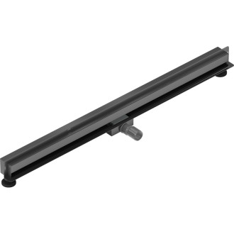 Mexen Flat Wall odpływ liniowy ścienny 2w1 110 cm, gun gray szczotkowany - 1E30110