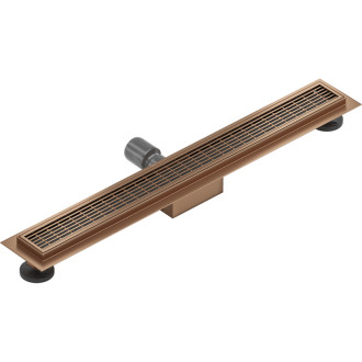 Mexen Flat M33 odpływ liniowy 70 cm, miedź szczotkowana - 1C33070-15