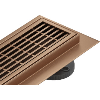 Mexen Flat 360° M33 lineární otočný odtok 50 cm, kartáčovaná měď - 1C33050-40