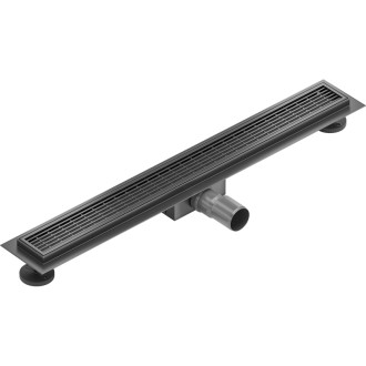 Mexen Flat M33 odpływ liniowy 50 cm, gun gray szczotkowany - 1E33050-15