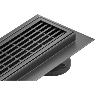 Lineární odtok Mexen Flat M33 60 cm, kartáčovaný, šedý - 1E33060-15