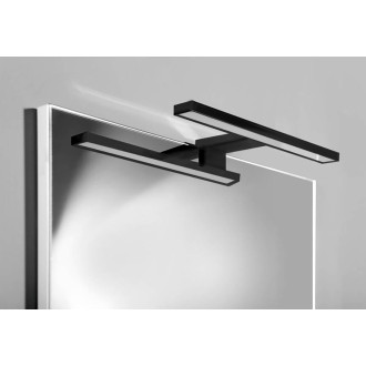 SERAPA LED svítidlo 5W, 230V, 300x40x100mm, IP44, plast, černá mat