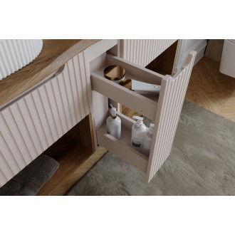 Comad SET-NOC B OAK 80CM LC Koupelnová sestava 80 cm s deskou a cargo skříňkou